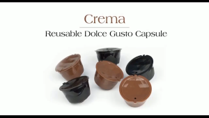 6pcs Reusable Coffee Capsule Refillable Nespresso Capsule Filter Cup For Nescafe Dolce Gusto