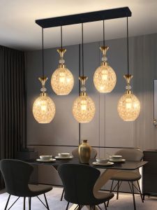 （E27 bola lampu） ruang tamu lampu gantung dekoratif lampu gantung ruang makan sederhana dipimpin 3 warna cahaya lampu