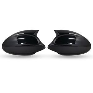 2Pcs Gloss Black Side Rearview Mirror Covers Car Exterior Parts For BMW E90 E91 2005-2007 E92 E93 2006-2009 E81 E82 E88 E87 E88