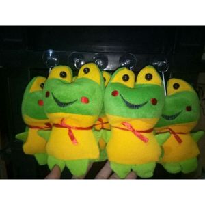 boneka gantungan tempel kaca doraemon per5 pcs