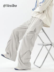 VESIBO | Summer High Street Workwear Pants Straight Leg