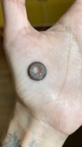 (COD) คอนแทคเลนส์สีขายดี คอนแทคเลนส์ สีน้ำตาลเทา ใหม่ 14.5MM สำหรับตาโต ใช้ได้ 1 ปี ส่งเร็วจากไทย