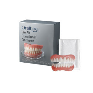 oralhoe | Denture Decoration Set Comfortably Cover Tooth Gaps Improve Smile Appearance Natural Fake Teeth Kit
