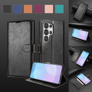 Wallet With Card Slot Magnetic Cap Flip Leather Case For Samsung Galaxy S26 Ultra S25 FE S24 Plus S23 S22 S21 S20 FE Cover Bag