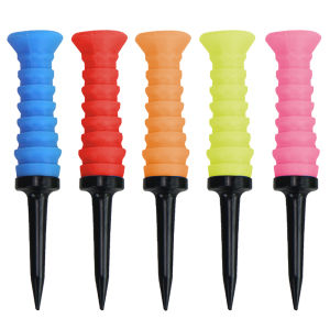 5Pcs Golf Elastic Tees Silicone Golf Practice Tees Golf Ball Holder Golf Limited Ball Tee Golf Training Accessories