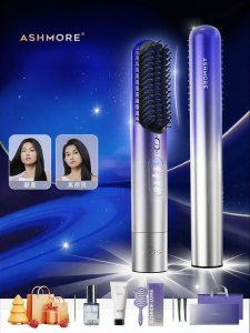 「China Plug」ASHMORE | Dual-Function Negative Ion Hair Straightener & Curling Iron