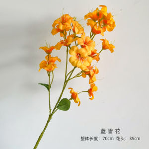 Blue Snow Lotus Flower Artificial Bouquet Home Living Room Sample Room Soft Decoration Accessories Floral Snowflake Decorations