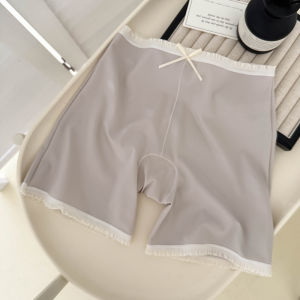 Quần an Toàn Bằng Lụa Băng Mỏng Mùa Hè Cho Nữ Quần Lót Cotton Nguyên Chất Quần Lót Hai Trong Một Quần Lót Chống Ánh Sáng