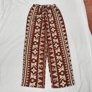 กางเกงขายาว กางเกงลายแมวโคราช กางเกงขาปล่อย