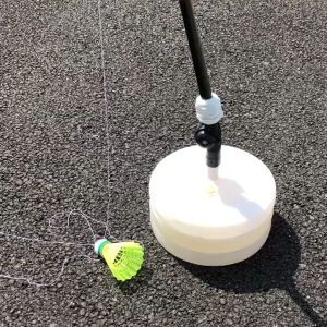 BABEDUO 330CM Badminton Training Device Badminton Trainer Equipment Exerciser Self Study Equipment Rebound Device
