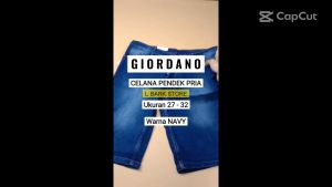 Celana Jeans Pendek Biru Gelap Pria Gaul Distro Continue
