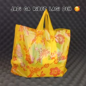 Kantong Plastik Hajatan 35x30 30x32 32x35 Motif BATIK isi 50 Tas Soft Handle Hidangan Snack Berkat