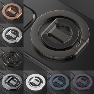For Double-Sided Magnetic Phone Ring Holder for MagSafe Kickstand Magnet Grip for iPhone 16 15 14 For Huawei Xiaomi Stand Holder