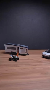 1: 32 Cybertruck pickup truck trailer die-casting model car alloy car RV toy childrens gift