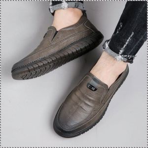 Formal Leather Shoes Drive Business Shoes Breathable Lightweight and Comfortable Shoes Abrasion Resistance