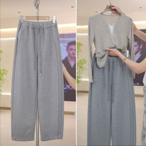 Loose Casual Pants High Waist Sporty Sweatpants Womens Fashion 2025 New Style Comfortable Feeling Trousers Casual Loose Fit