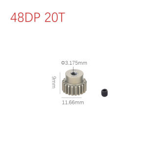 NEEBRC 48DP 3.175mm Shaft 13T-20T 21-30T 31T-48T Pinion Motor Gear for 1/10 RC Model Car Brushed Brushless Motor Accessories