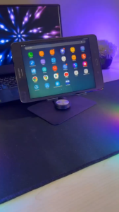 【OLYPS】Tablet Stand 360° Rotation Bisa Dilipat Height Adjustable Foldable Tablet HP Laptop Stand