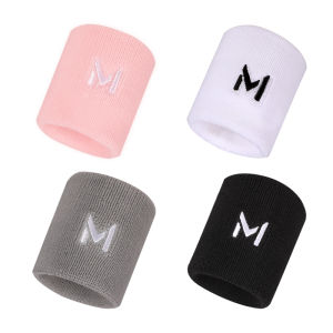 ข้อศอกกีฬาสำหรับผู้ชายและผู้หญิง สายรัดข้อมือสำหรับโยคะ วิ่ง บาสเก็ตบอล วอลเลย์บอล ปิงปอง แบดมินตัน คอตตอน สีพื้น