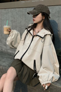 Áo Khoác Bóng Chày Chống Nắng Thời Trang Thu Đông Mới Cho Nữ Áo Khoác Ngoài Thường Ngày Chống Gió Thoáng Khí Có Mũ Trùm Đầu