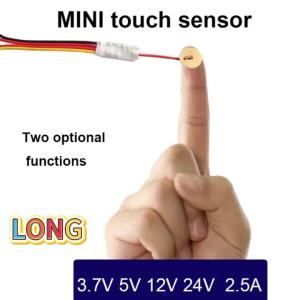 MINI Touch Sensor Switch 3.7-24V 2.5A Dual Mode Touch Control for LED Light/Water Level 4mm Plastic/Glass Panel