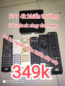 Box FPT 4K khiển nói đã unlock chạy đa mạng xem tivi miễn phí thuê bao chạy đa mạng xem youtube chặn quản cáo