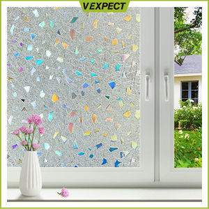 Window Film Sticker Privacy 3d Decorative Window Door Glass Film Non-Adhesive Glass Window Sticker
