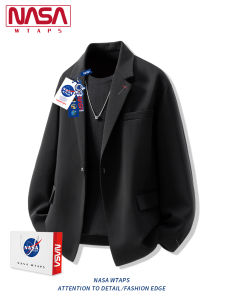 NASA WTAPS | Leisure Korean Style Embroidered Black Easy-to-care Casual Jacket
