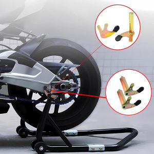 2pcs Motorcycle Rear Stand Attachment Heavy Duty Wheel Support Frame Swingarm Spool Lift Stand Motorcycle Paddock Stand Hooks