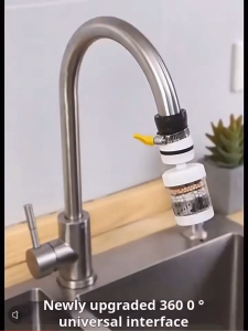 All-in-1 Faucet Filter 6 Layers Filtration System Home Pre-Filter Cartridge & 6-Stage Faucet Purifier Set Extender Purifier Anti-Splash