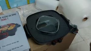 Bếp Lẩu Nướng Đa Năng 2in1 SHARP thailan-KS42 công suất 2200w bếp lẩu nướng đa năng bếp lẩu nướng nồi lẩu nướng nồi lẩu nướng điện đa năng SHARP Kết hợp lẩu và nướng rễ dàng vệ sinh rễ điều chỉnh nhiệt độ