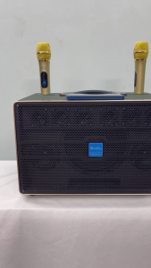 Loa xách tay Bluetooth chính hãng AZPROAZ-589A 2 Bass 20-9 đường tiếng thùng gỗ bọc da cao cấpMạch 12 núm chỉnh