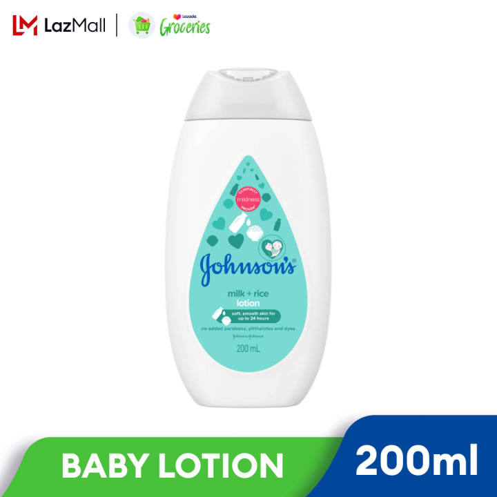 Johnson's Baby Lotion Milk Rice 200ML Lazada