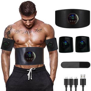 1Set Muscle Stimulation Belt Electric ABS Stimulator Trainer EMS  Abdominal Exerciser Toning Belts Fitness Training Gym Workout