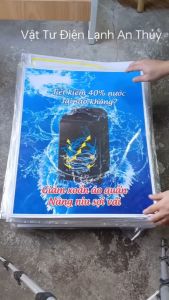 Combo 10 tem dán máy giặt không có thương hiệu