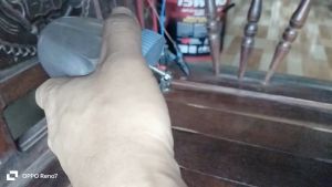 THANH LÝ_ Đèn hông tròn hình bánh ú LED đế nhựa nguồn 24V.