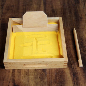 Sand Writing Toy Montessori Sand Tray Educational Tool Children Sand Painting Scratching Sand Box Kindergarten Learning Writing