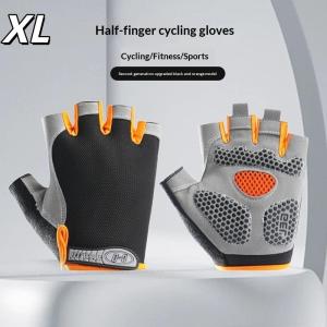 [NM]Half Finger Cycling Gloves Men Women Anti Slip Shock Breathable Summer Bicycle Fingerless Sports Gym Training Bike[NM]