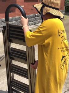 Laundry Drying Rack With Ladder Ladder Household Folding Clothes Hanger Clothes Drying Rack Foldable Stair Step Ladder Household Multi-Functional Thickened Aluminum Alloy 晾衣架