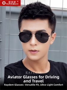 Raydem | Driving Polarized Sunglasses Pilot Style