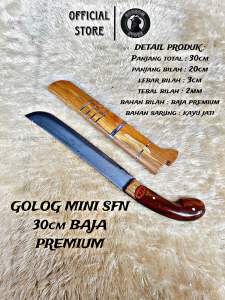 Golok Berkebun Sfn Mini Baja Asli Fulltank Tajam Premium