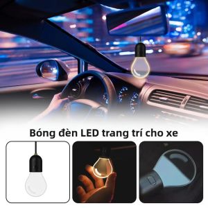 Đèn LED Retro Treo Xe Trang Trí Bóng Đèn Nhỏ Đèn Nội Thất Tạo Không Khí 2 Chế Độ Ánh Sáng Phụ Kiện Trang Trí Ô Tô Cho Những Chuyến Đi Dài Và Sử Dụng Hàng Ngày