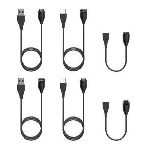 1m/17cm Watch Charger Cable Replacement Parts Micro USB Type-C Charger Cable Accessories Magnetic Charging Wire Portable for Garmin Fenix 7/7S/7X/6/6S