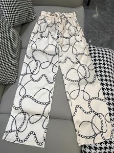 Quần Ống Rộng in Họa Tiết Champagne Mỏng Mùa Hè Thường Ngày Cho Nữ Quần Ống Rộng Cao Cấp Thoáng Khí Thoải Mái Phong Cách Hàn Quốc