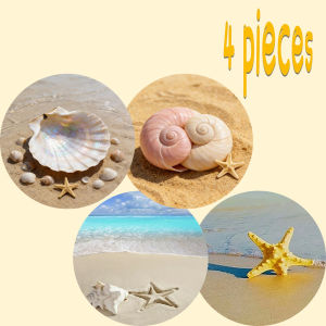 4-piece set - wooden placemat anti slip and heat-resistant desktop protection dining table decoration restaurant gift