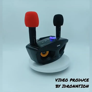 SDRD SD-306S ลำโพงบลูทูธคาราโอเกะรูปนกฮูก | รองรับไมโครโฟนไร้สาย | เสียงรอบทิศทาง 360° | ลำโพงปาร์ตี้พกพา | เหมาะสำหรับใช้ในบ้านและกลางแจ้ง