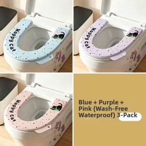 CHEORLIAN | Antibacterial No-Wash Waterproof Lightweight Toilet Seat Cover