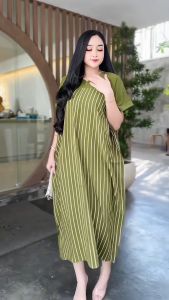 Batik Alodia - Luna Daster Lowo LD 140 Busui Bahan Rayon Batik Homedress simple Mewah Elegan Marmer