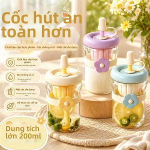 KUWUBIANJING | Cốc Tách Nước Mía Có Nắp Chống Bụi cho Phụ Nữ