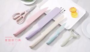 Bộ Dao kéo làm bếp 6 món Minchan lúa mạch sắc bén tiện lợi - cắt thái thịt thực phẩm gọt trái cây cắt bánh mì bào vỏ
